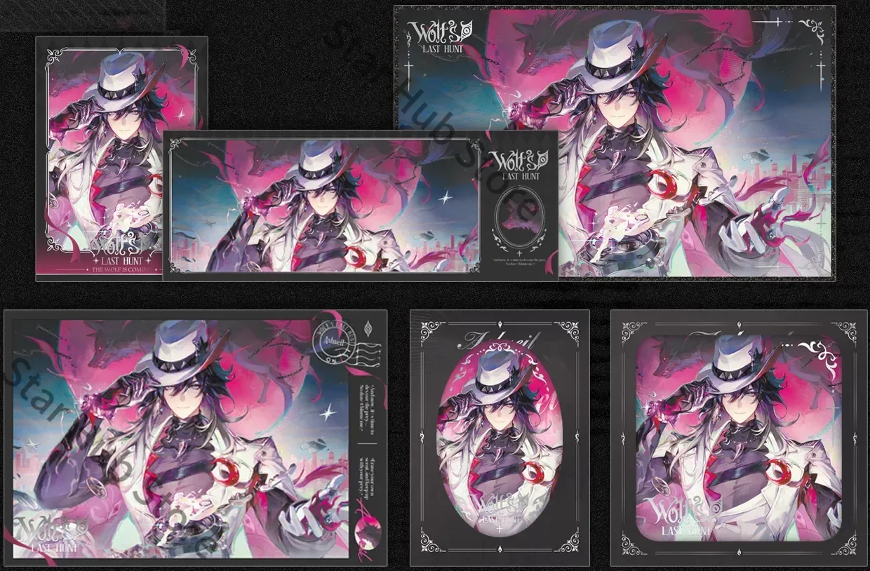 Honkai: Star Rail Ashveil Badge, Carte postale, Papier coloré, Appareil photo instantané, Cosplay, Cadeaux pour collègues, Produits liés au jeu, Cadeaux Anime