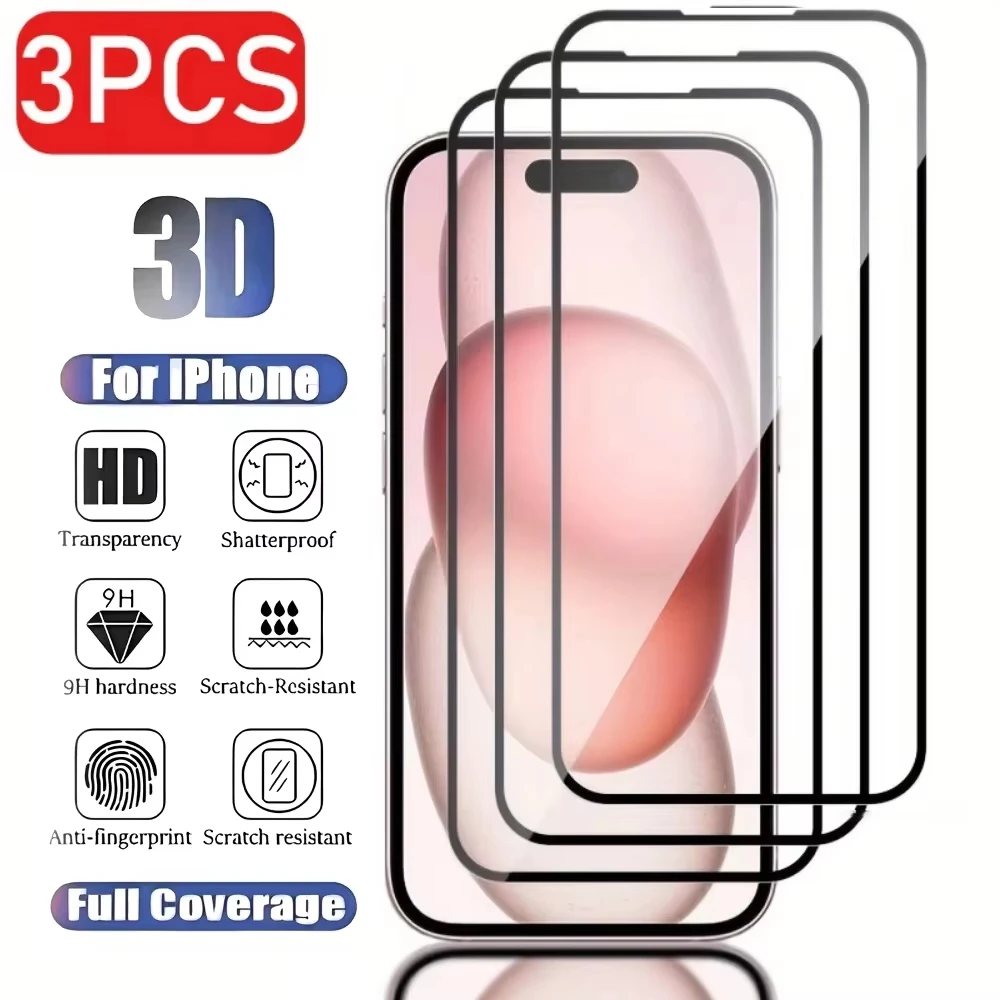 

1-3PCS Fingerprint Unlock Full Cover Tempered Glass For Google Pixel 10 9 Pro XL 8 7 6 9A 8A 7A 6A Curved Glass Screen Protector