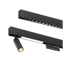 20 Modern Recessed Magnetic Track Lights design Led Lamp Magnetic Rail Ceiling System Indoor Track Lighting Spot Rail Spotlights