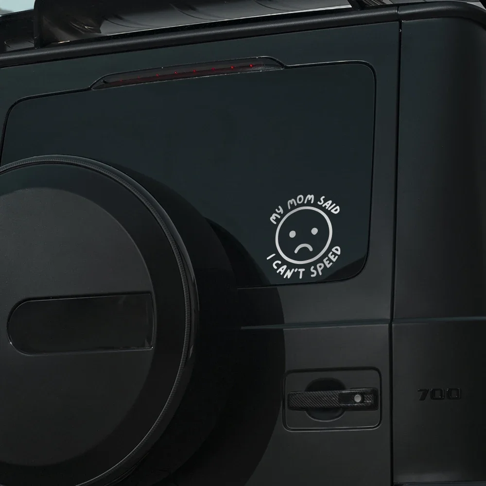 ملصق فينيل مقاوم للماء للسيارة ، ملصق ، مضحك ، قالت أمي أنه يمكنني السرعة ، الديكور للسيارة ، النوافذ ، الوفير ، إكسسوارات التصميم #4