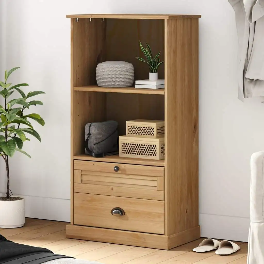 Z DU'S Modern Solid Wood Bookcase, 2 Drawers With Double-deck Storage, Suitable For Multiple Scenes, Compact BookcaseZ