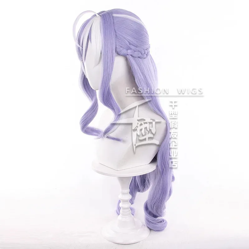 Game ZZZ Vivian Cosplay Wig Woman Vivian Banshee Purple White Wigs Play Outfit Heat Resistant Synthetic Wigs for Girl