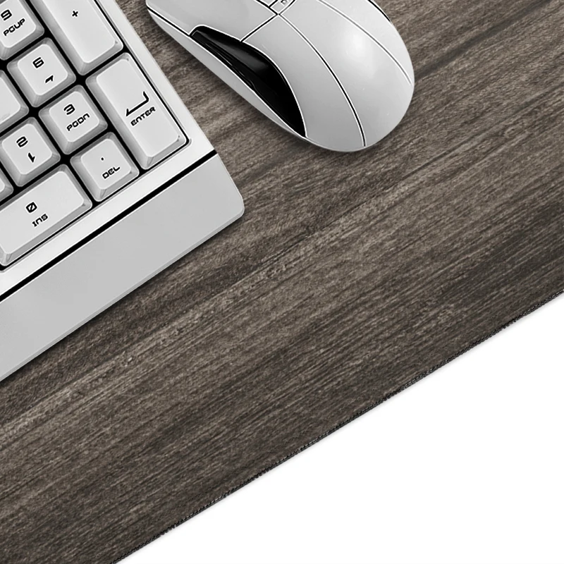 Wood Grain Mouse Pad Gamer printon demand Home HD Mousepad XXL Mechanical Keyboard Pad Soft Non-Slip Office Computer Table Mat