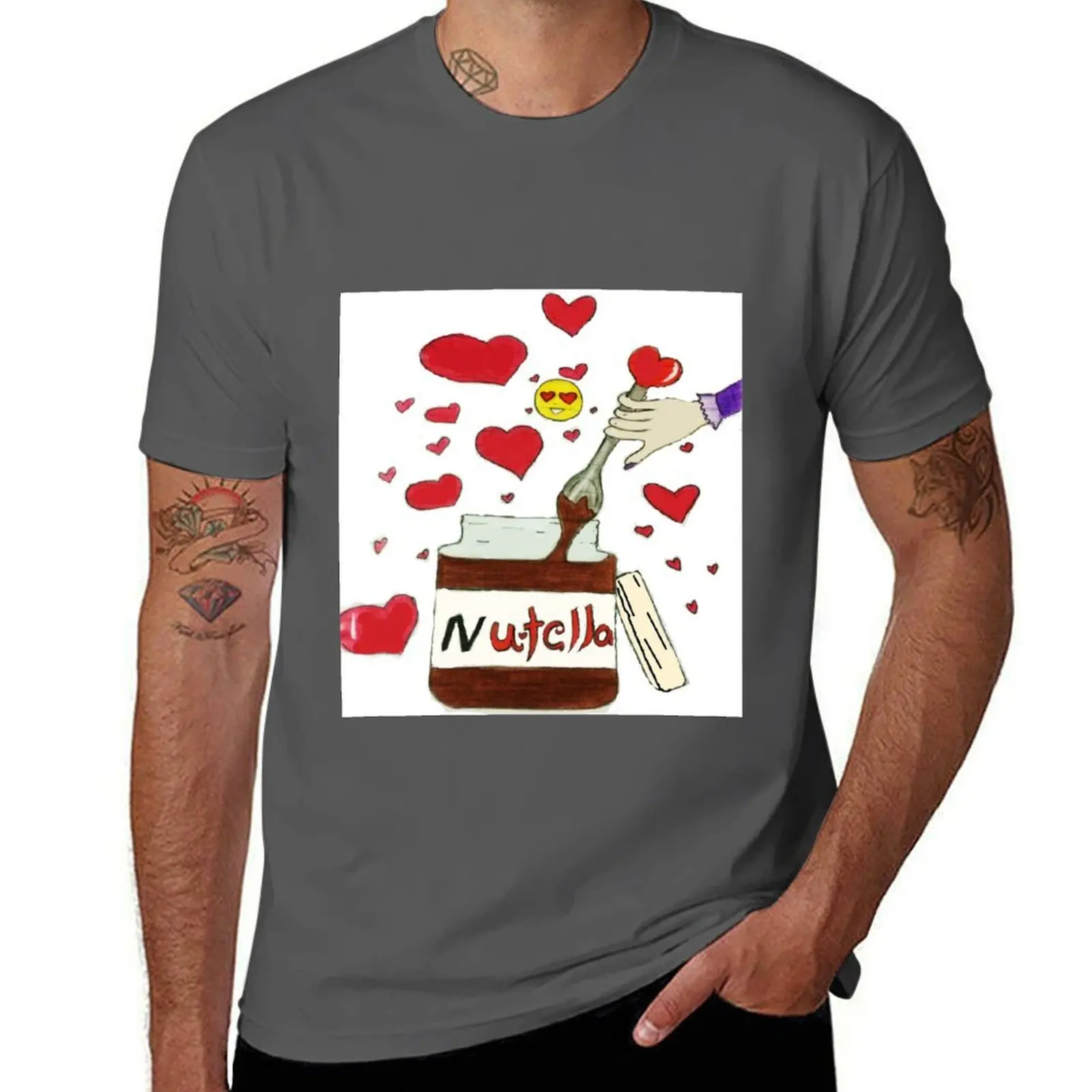 

nutella T-Shirt Basic Casual Wear Short Sleeve Top