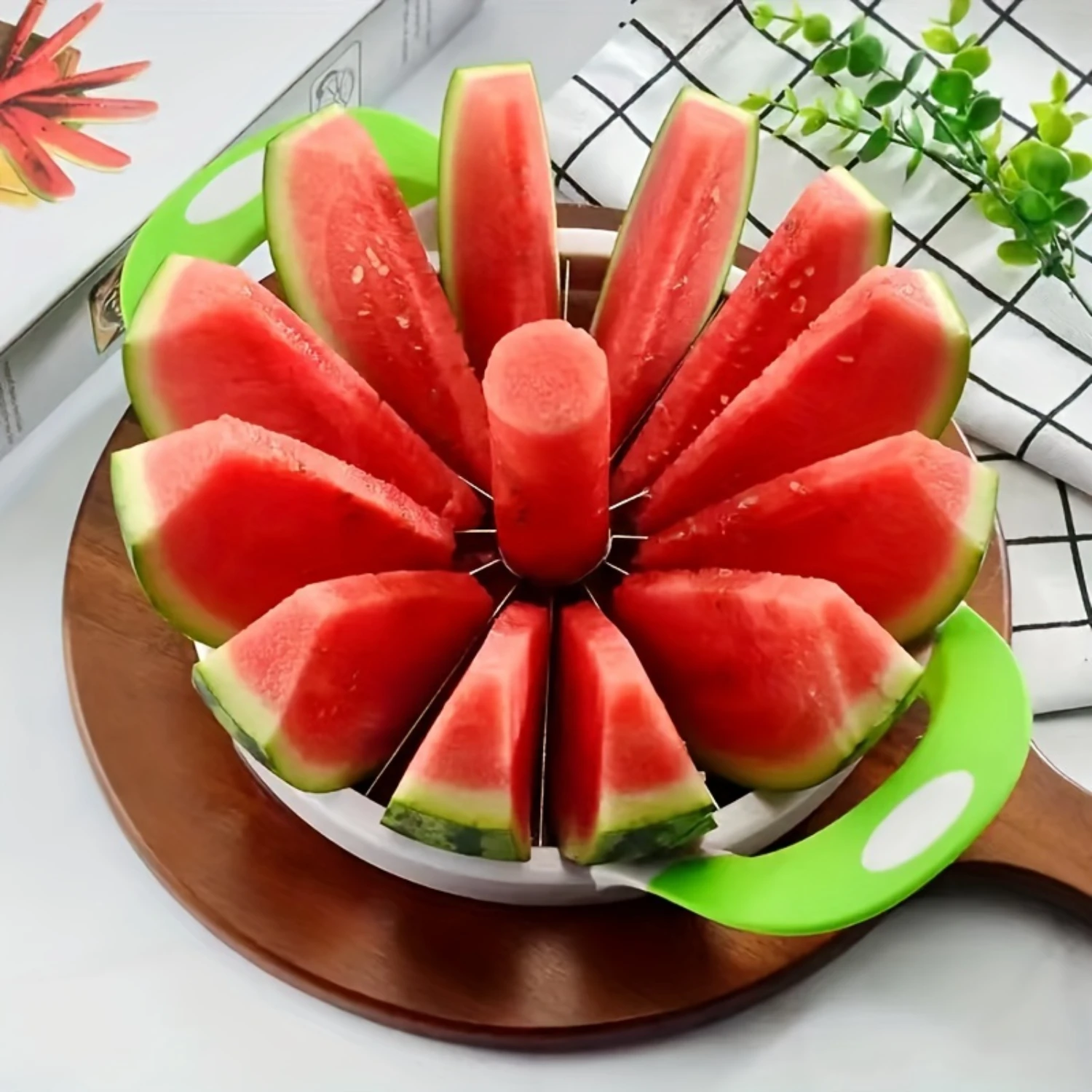 Steel Watermelon Slicer Cutter Multifunctional Fruit  Divider Easy and Quick Kitchen Tool