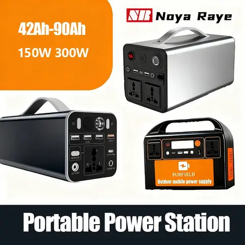 42Ah-90Ah 300W 150W Portable Power Station Outdoor Emergency Power Supply Power Bank Generator DC output Battery Charger