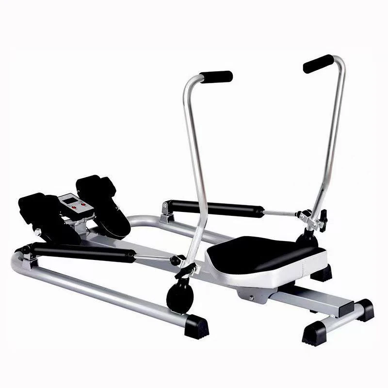 

Multi-Functional Aerobic Body Mute Home Fitness Hydraulic Double Sculls Adjustable Resistance T Bar Seated Rowing Machine