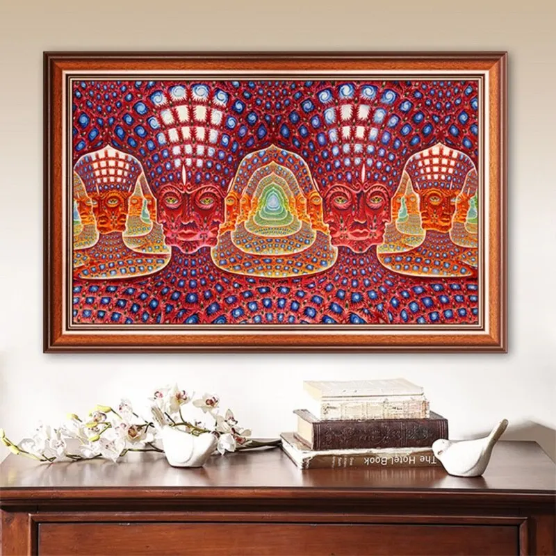 ألكس رمادي مخدر أداة الفرقة قماش الفن الجدار ، الموسيقى المعدنية تحت عنوان ، وحدات ملصق ، مطبوعات لديكور غرفة المعيشة #1