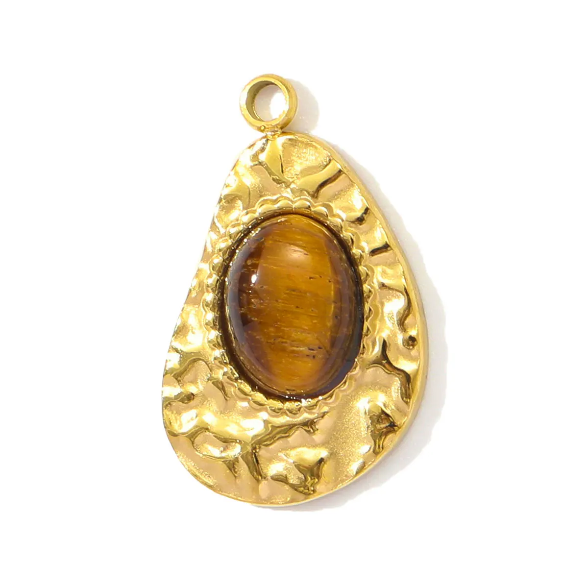 

3Pcs/Lot Stainless Steel Natural Stone Sun Charms Heart Pendants For DIY Making Necklace Earrings Jewelry Accessory Wholesale