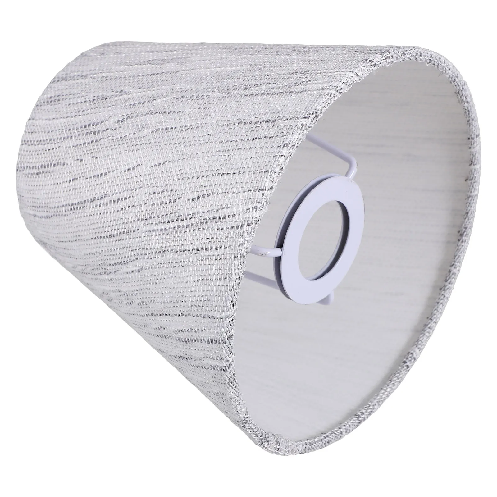 

Fabric Lampshades Grey Iron Drum Shade for Table Floor Lamps Ch Light Shades Lighting Accessories