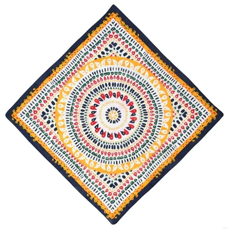 Multifunctional Breathable Headscarf Print Pattern Square Breathable Head Scarf 