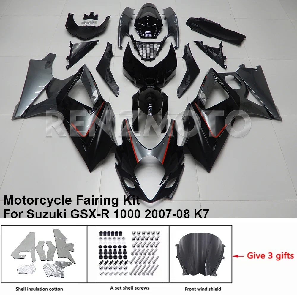 For SUZUKI GSXR 1000 2007-2008 Fairing R/Z S10817 Motorcycle Set Body Kit decoration Plastic Guard Plate Accessories Shell