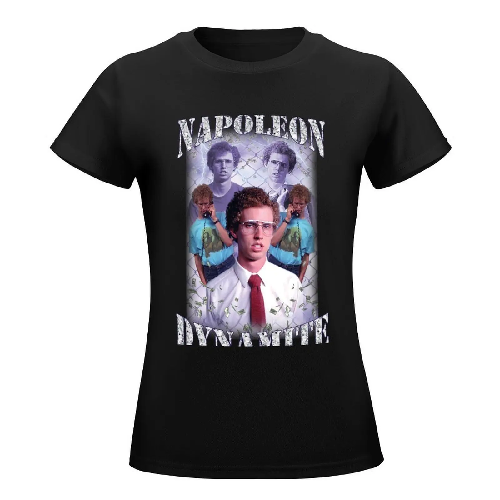 Napoleon Dynamite Vintage Bootleg Shirt T-Shirt tees anime clothes tops for Women