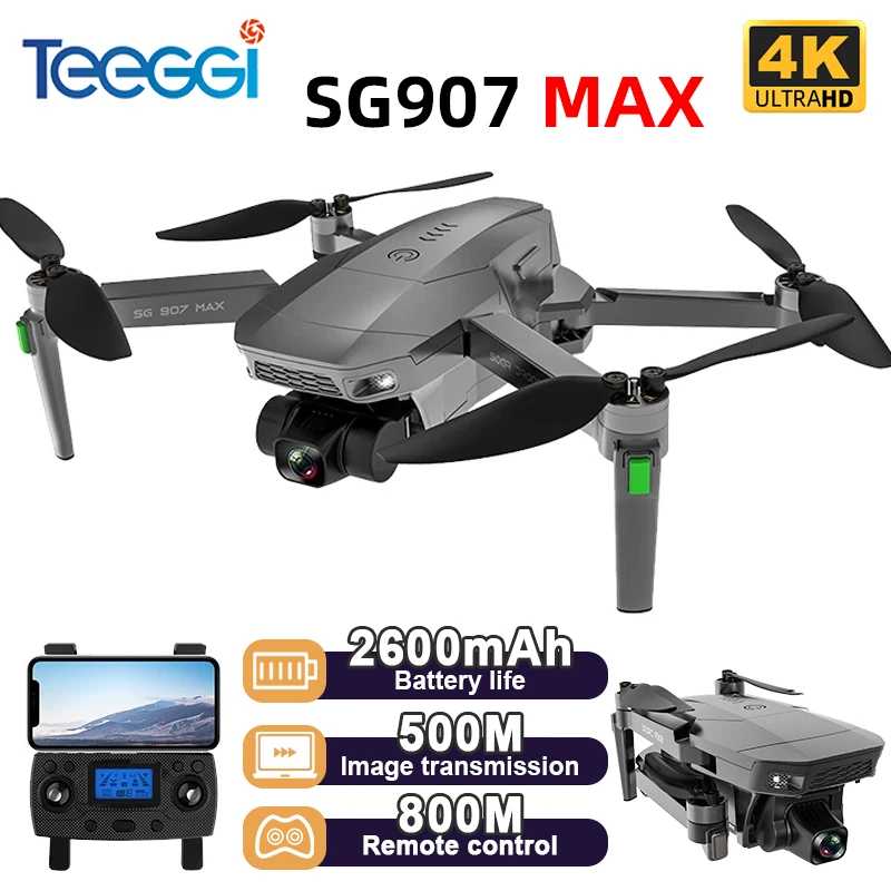 ZLL SG907 MAX GPS Drone 4k Profesional 5G HD Camera Drone With 3-Axis Gimbal rushless RC Quadcopter VS KF102 Max