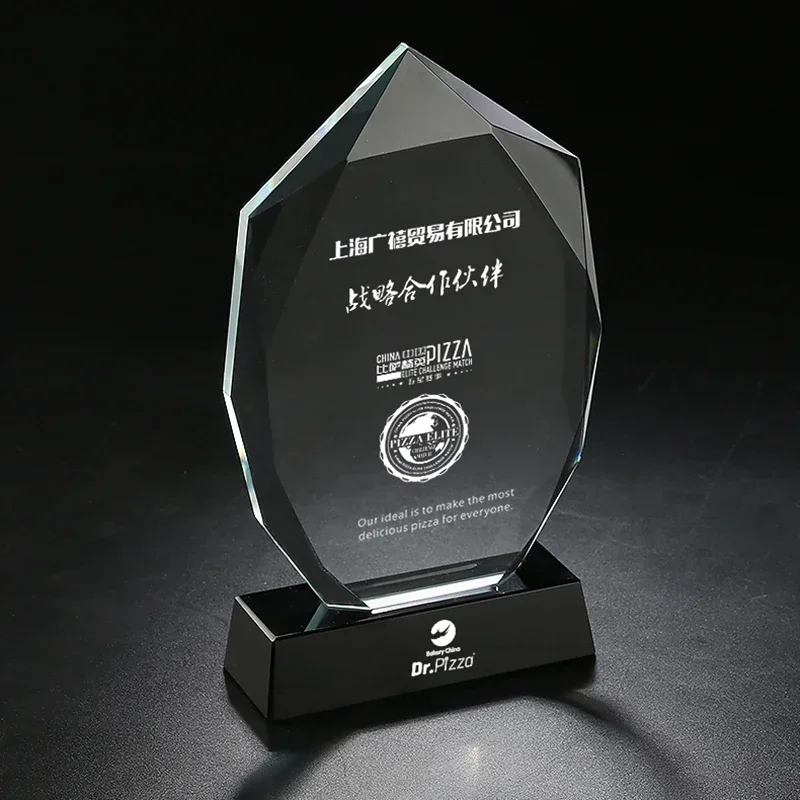 Personalised Glass Award Cup Corporate Custom Crystal Trophy Free LOGO Engraving Company Award Ceremony Prize Sport Winner Award - Image 4