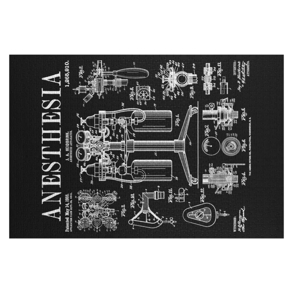 

Nurse Doctor Anesthesia Medical Anesthetist Vintage Patent Jigsaw Puzzle Jigsaw Custom Customs With Photo Scale Motors Puzzle