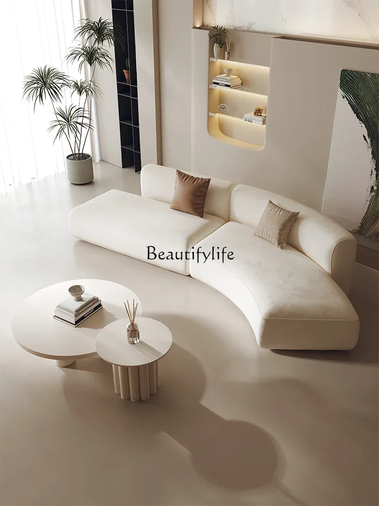 

FG11Curved Sofa Small Apartment Office Rest Area Hotel Sales Office Reception Special-Shaped Sofa