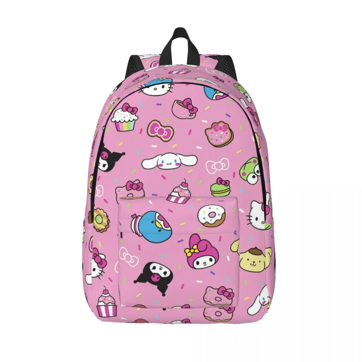 

Hello Kitty Kuromi My Melody Casual Backpack Sports High School Work Cartoon Daypack for Men Women Laptop Computer Canvas Bags