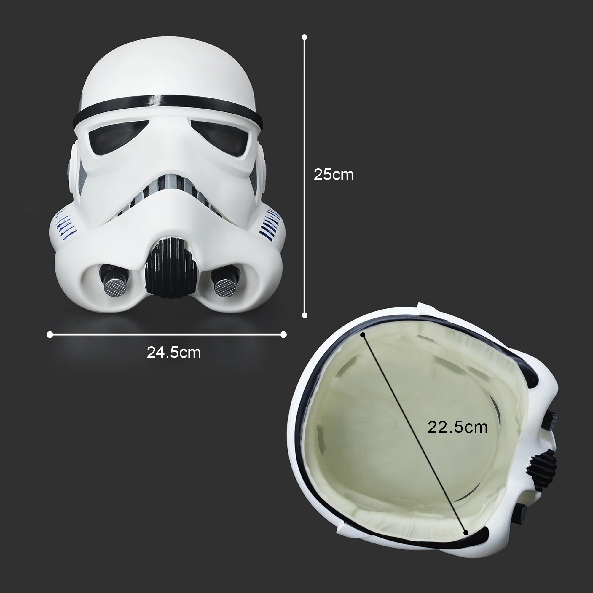 Máscara de cosplay de caçador de capacete de PVC PHS, capacete presente de festa de Natal de Halloween, brinquedos para crianças e adultos