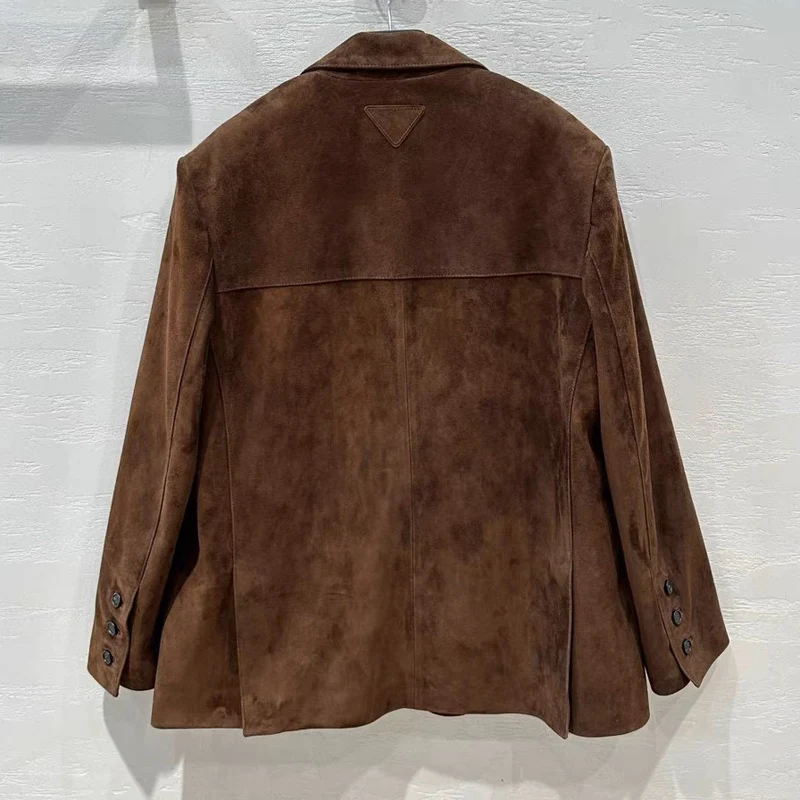 Рисунок 5 - Женский замшевый кожаный пиджак большого размера