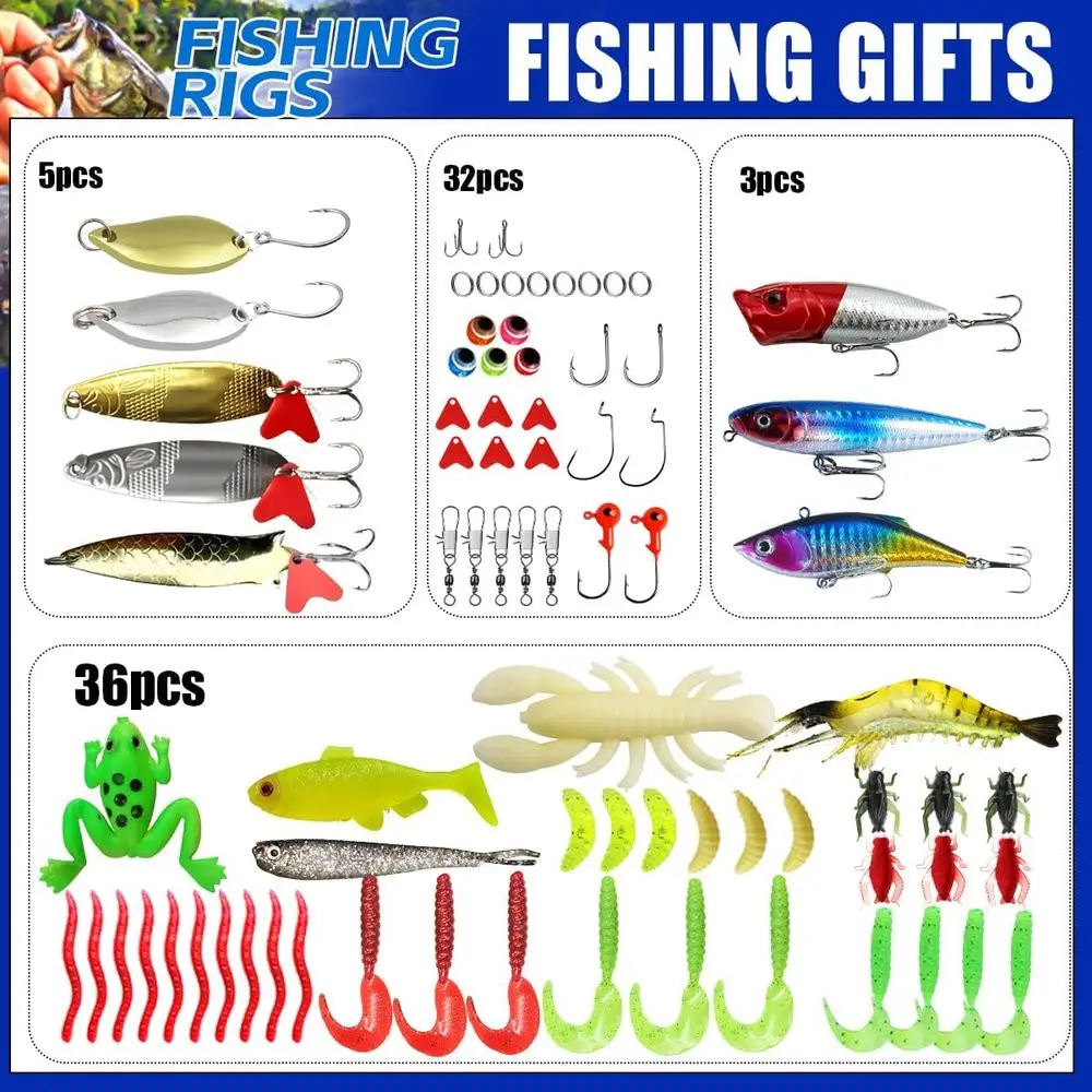 مجموعة صيد السمك والباس وسمك السلمون المرقط والسلمون: السحر والمعالجة والأعلام والملاعق والديدان الناعمة والرقص والمزيد