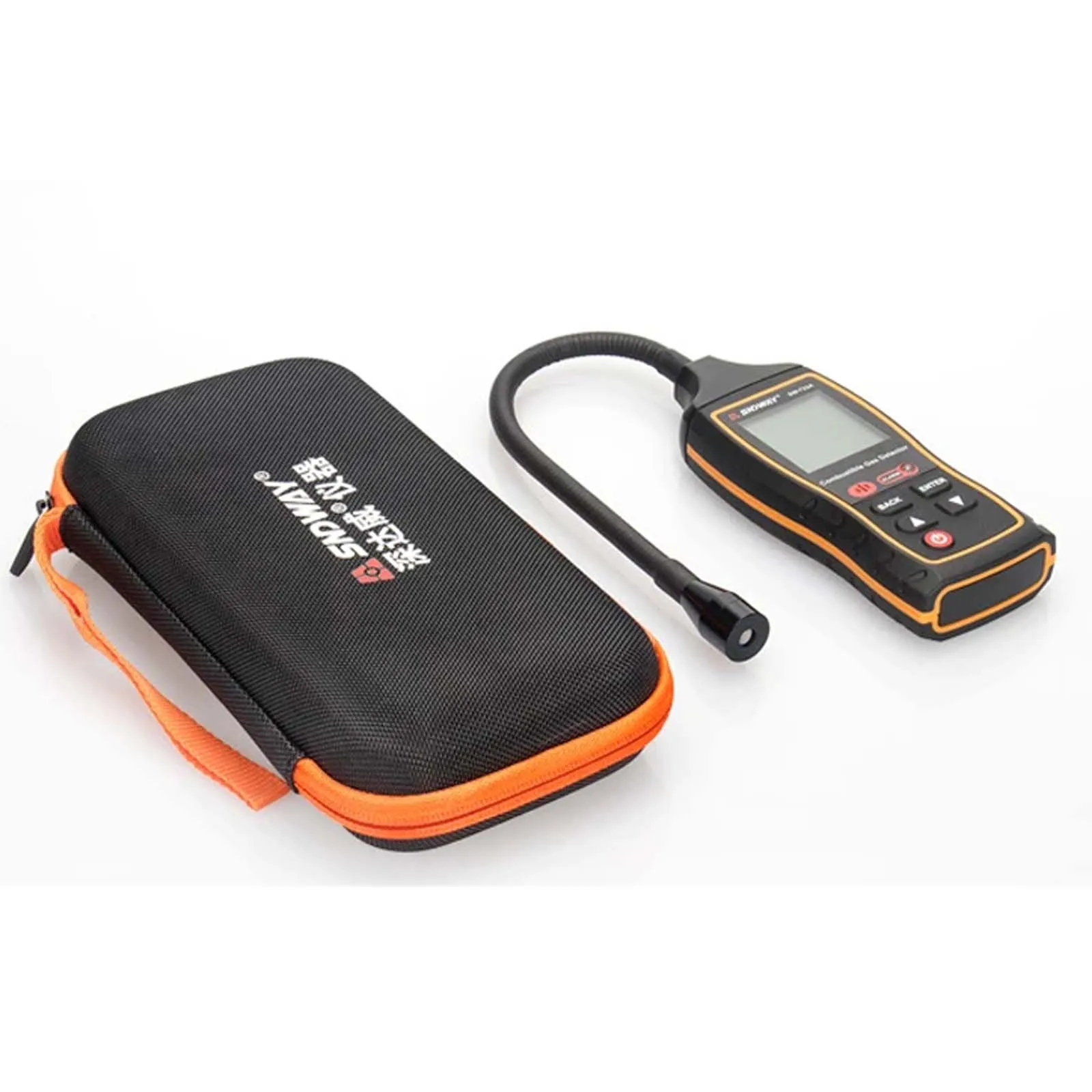 

Air Conditioning Halogen Leak Detector, 0-1000PPM Sound Light Vibration Alarm Refrigerant Gas Leakage Tester, SW-743A