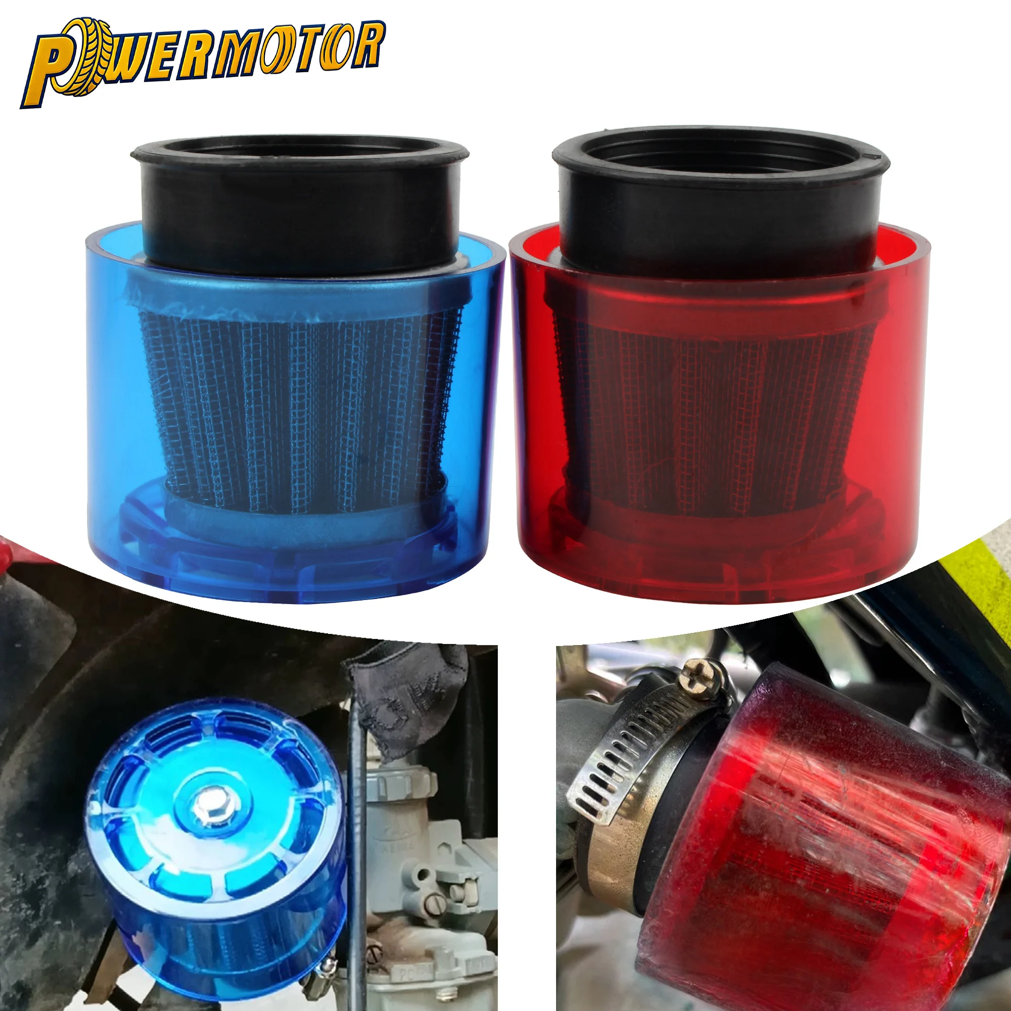 

Universal Motorcycle 28 32 35 38 42 48mm Straight Splash Proof Air Filter Cleaner For 50cc-250cc ATV Quad Dirt Bike Scooter
