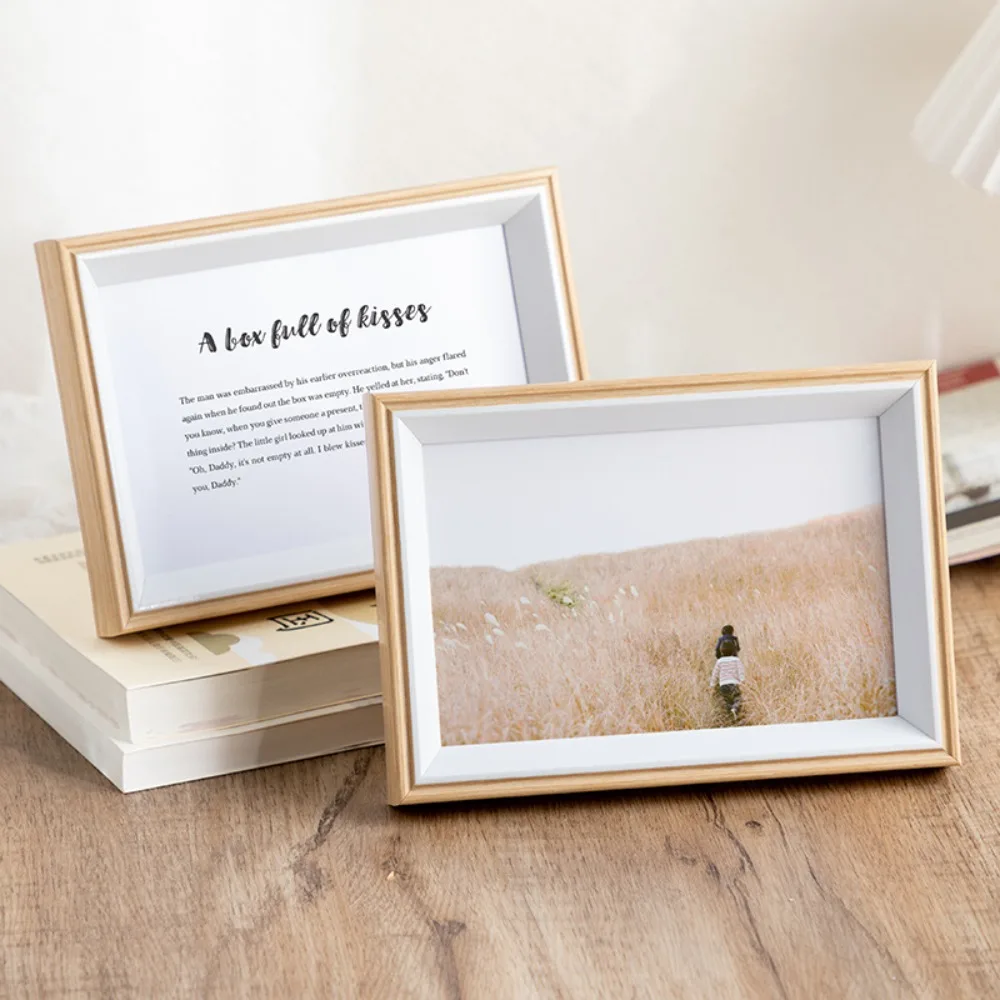 Fashion Wooden Photo Frame Wall Hanging 6inch Picture Frame Stand 10inch 8inch Photo Decor Commemorative