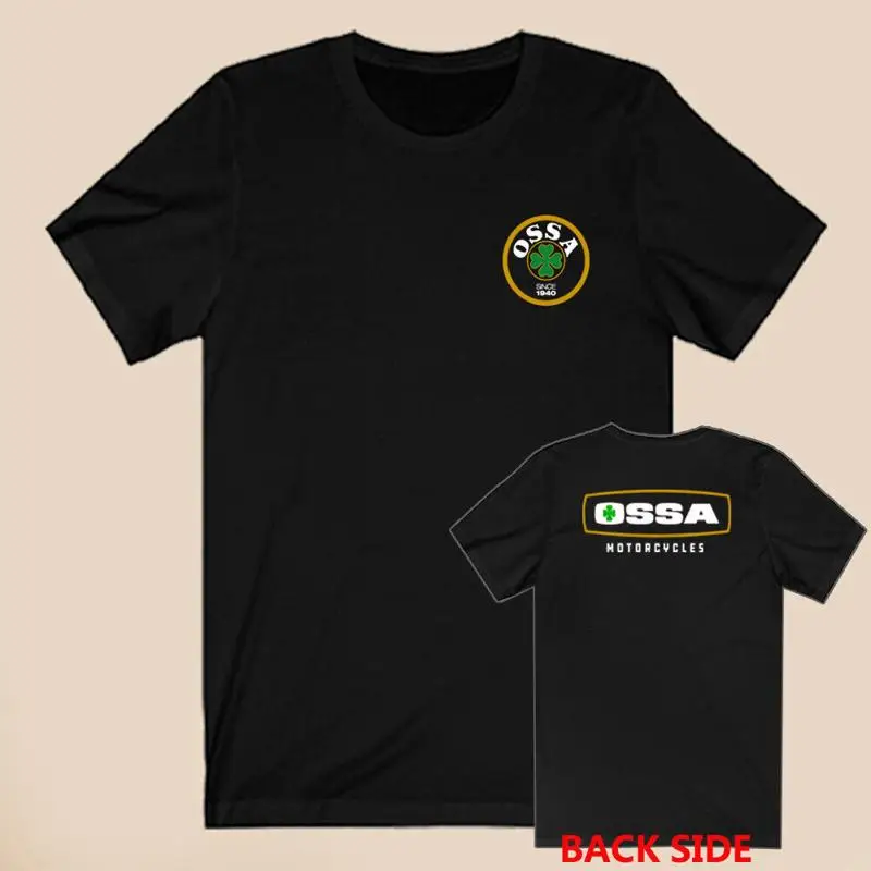 Ossa Motorcycles Men's Black T Shirt Size S 5XL 2 sided