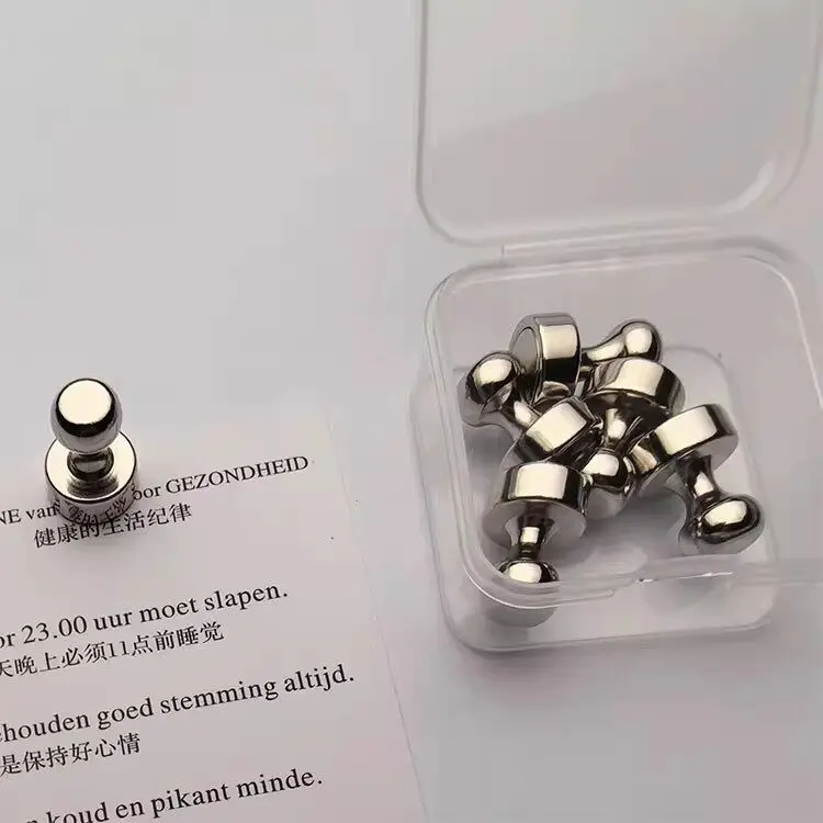 5/10 Stück Starke Magnetnägel Kühlschrankmagnet Küche Hoto Wandnachrichtentafel Magnetische Aufkleber Büro Tafel Deko – Detail 5