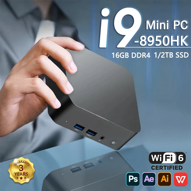 yZ[z~jPC |[^uQ[~O i9 8950HK N5095A 16GB DDR4 Windows 11 Pro WIFI6 BT5.2 4K 1TB/2TB SSD 1000Mbps ~jQ[}[Rs[^[