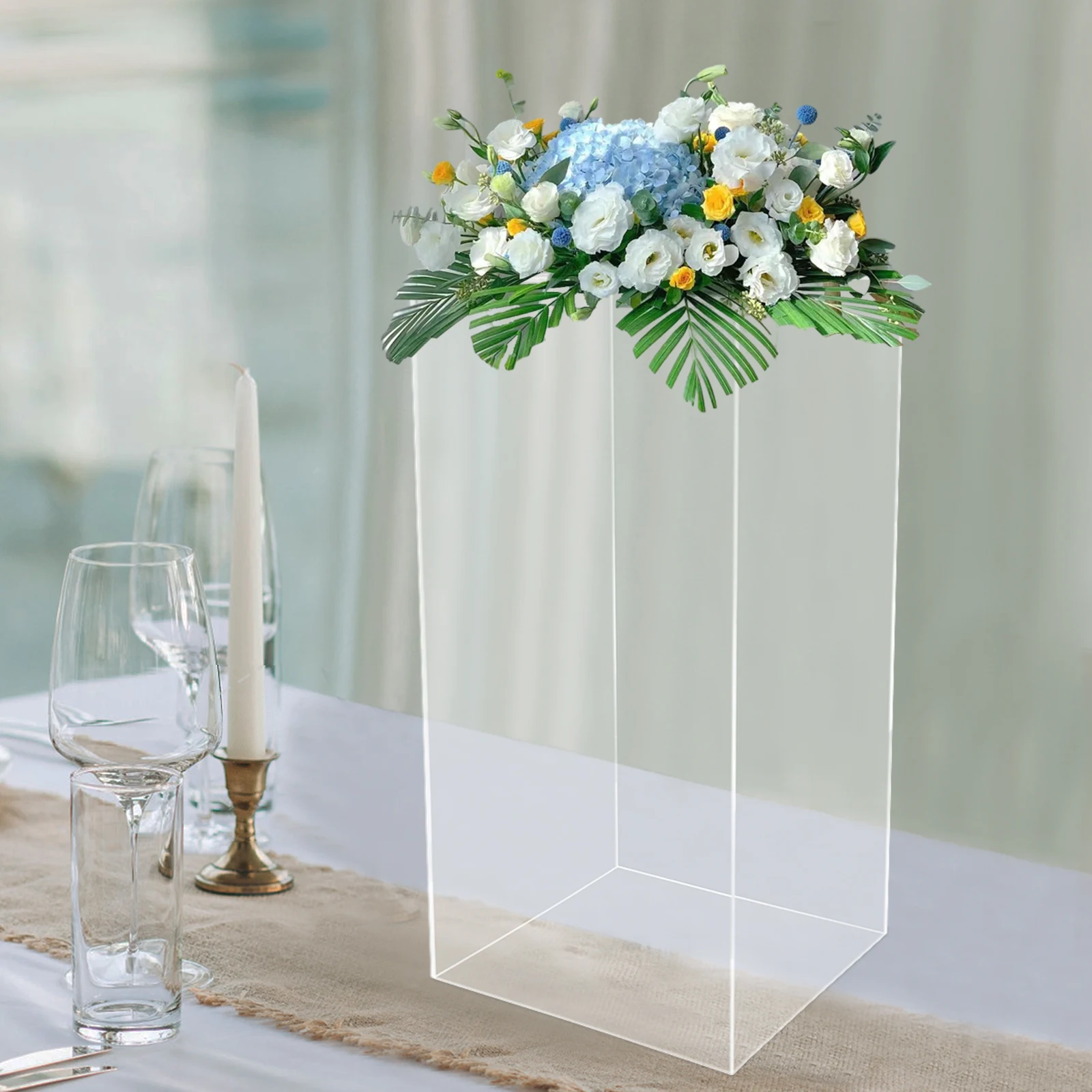 Acrylic Display Stand, Acrylic Display Rack, Acrylic Flower Stand Wedding Centerpieces for Wedding engagements Parties Birthday