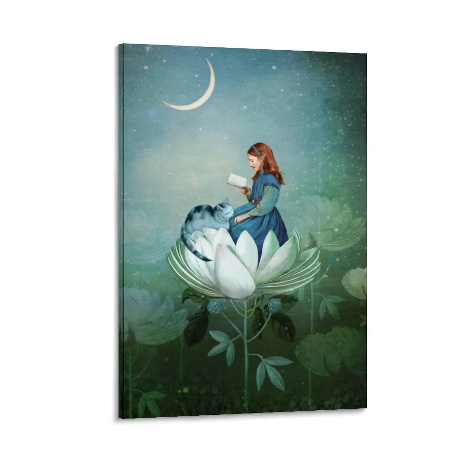 

Blue stories Canvas Painting aesthetic room vintage home decor Decoration wall