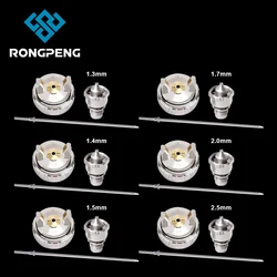 RONGPENG Spray Gun Nozzle Kit R500 Airbrush 1.3mm 1.4mm 1.5mm 1.7mm 2.0mm 2.5mm nozzle For Painting Spray Gun Accesseries