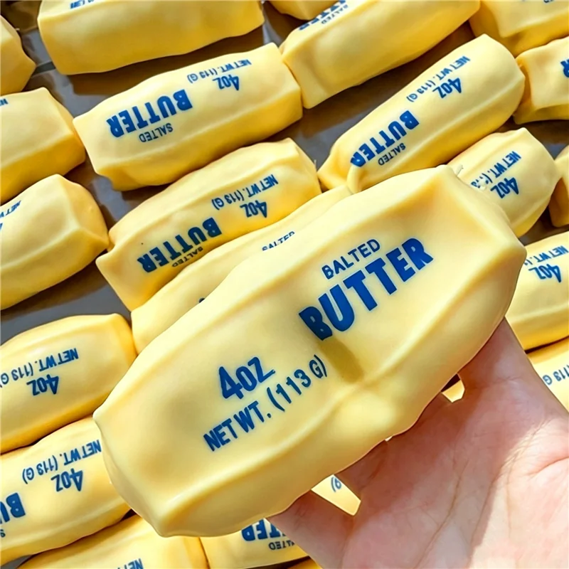 Creative Butter Building Blocks Filling Squishy Fidget Toy No Rebound Shapeable Squeeze ASMR Sound Toy Adult Sensory Stress Gift