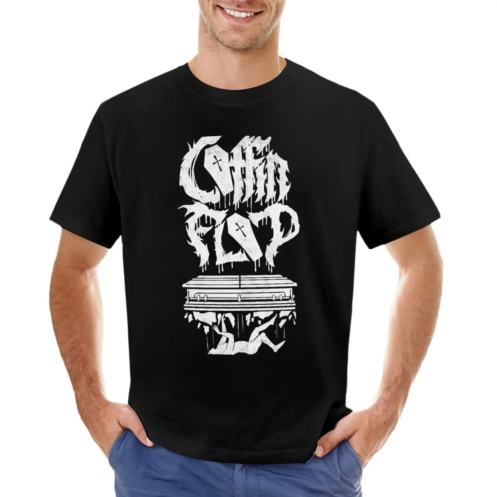 

Coffin Flop Metal T-Shirt hippie clothes animal prinfor boys baggy shirts big and tall t shirts for men