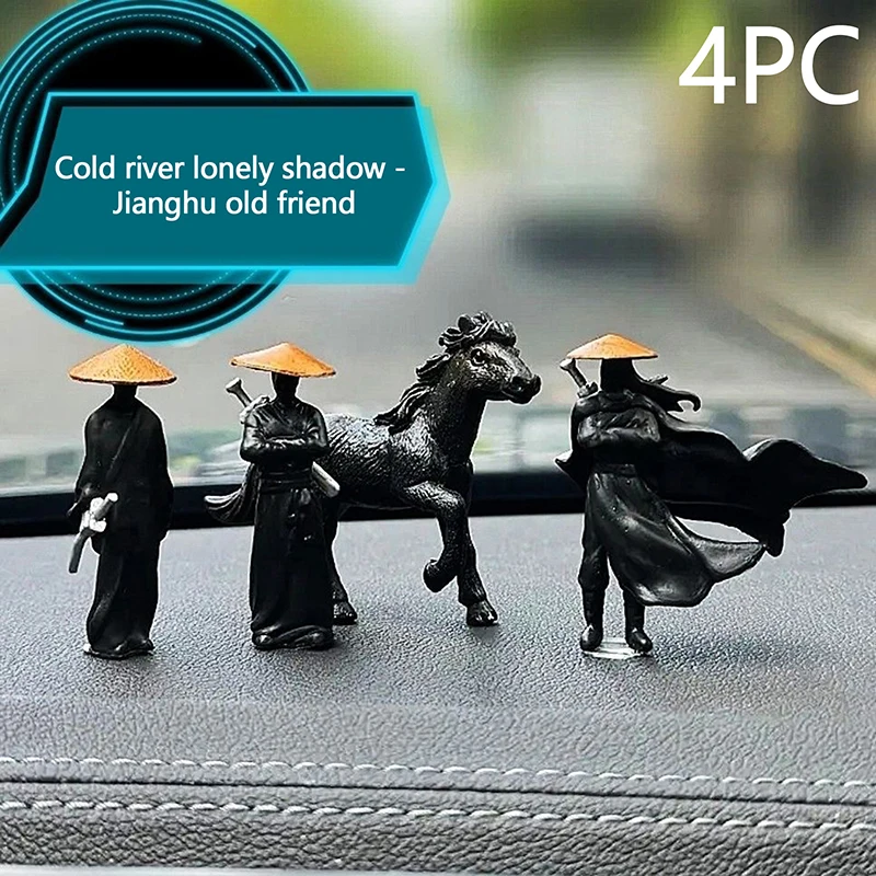 Decorative 50mm Resin Mini Figurines, Samurai Warriors