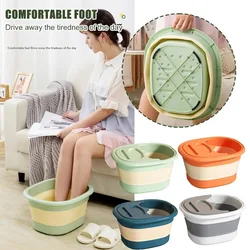 Foldable Foot Soaking Bucket Foot Massage Soaking Basin Household Sauna Bathtub Pedicure Bath Bathtub Health Accessories