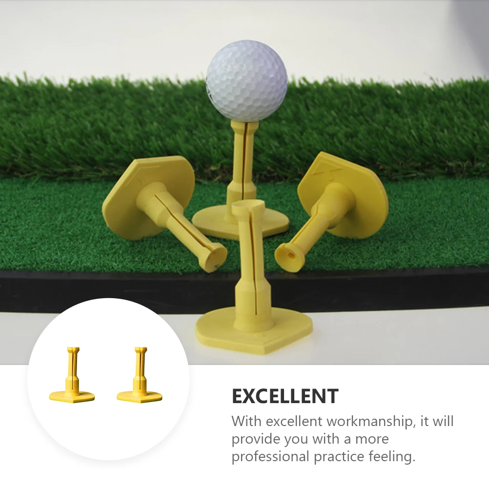 

Golf Nail Pads Indoor Practice Tee Anchor Ball Holder Accessories Golfing Rubber Tees for Hitting off Mats Balls