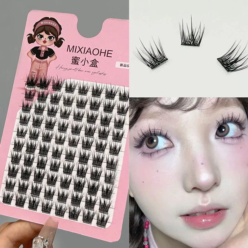 

French Fluffy Lashes Natural and Delicate Photogenic No Glue Curling Simulation Pure Desire Daily False Eyelashes Makeup Tools