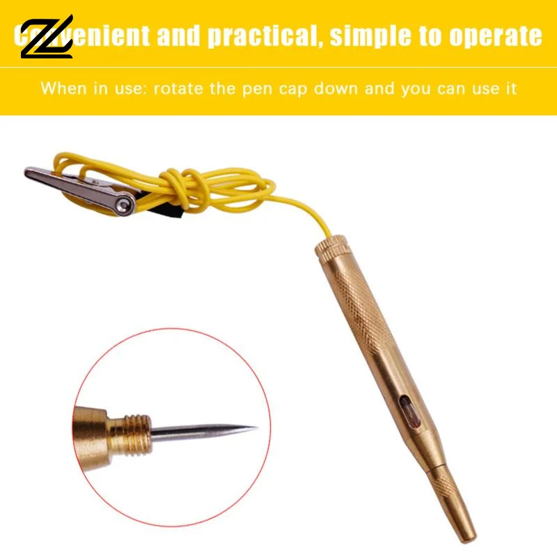Handheld Automotive Circuit Voltage Tester Pen for Motorcycles Cars Easily Tests Fuses Light Sockets for Fast Fault Discovery