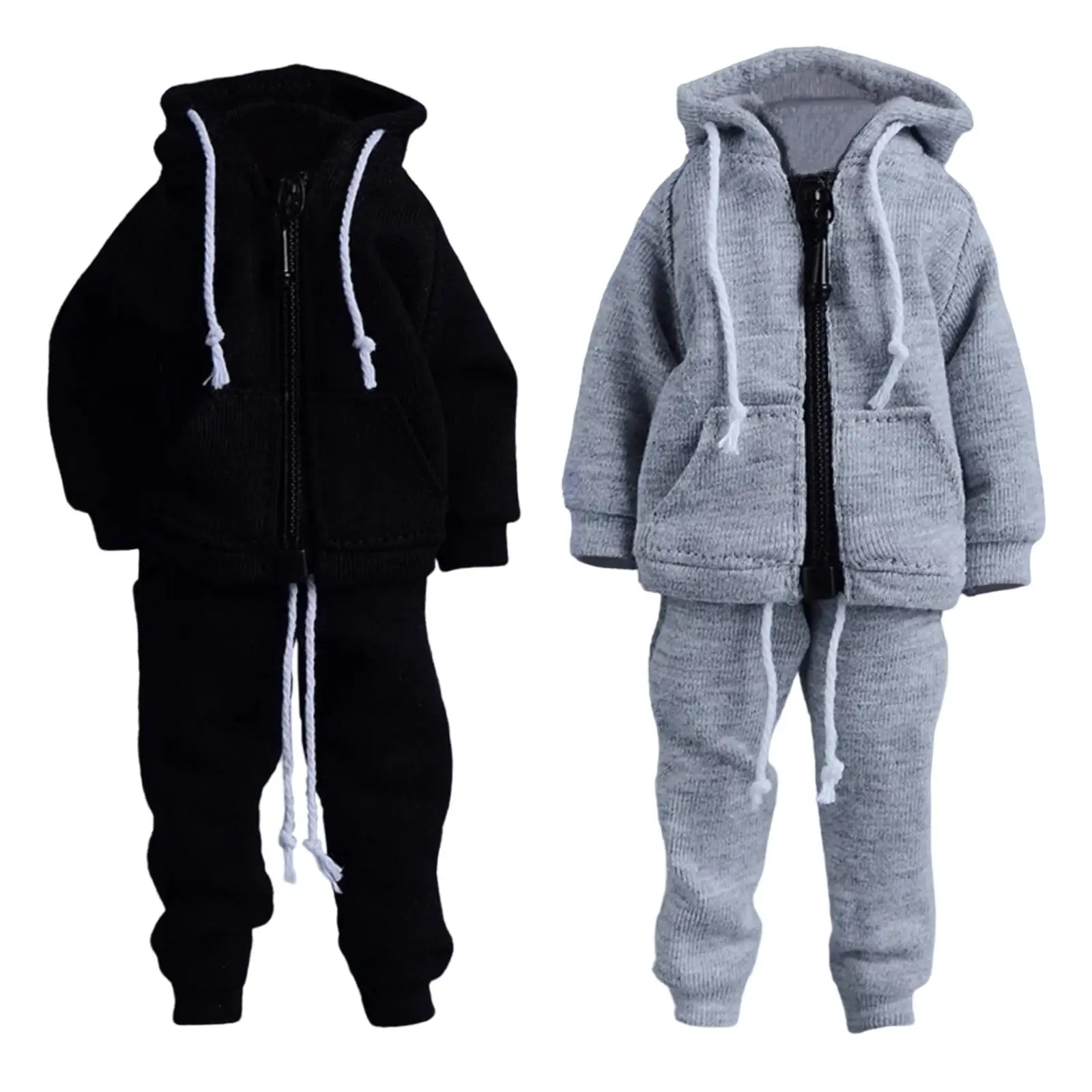 Sweats à capuche et pantalons zippés pour hommes, vêtements à collectionner, trempés, échelle 1/12, 03/Sports