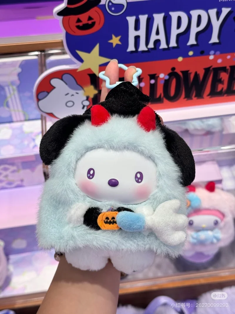 

Sanrio Halloween Candy Carnival Night Genuine Blind Box Vinyl Kitty Kuromi Big-Eared Dog Purchase Melody Pendants Cute Doll Gift