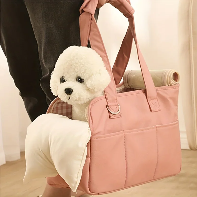 Pet Bag Small Body Dog One Shoulder Handheld Crossbody Outward Carrying Equipment Portable Multifunctional Dog Bag 와인 캐리어