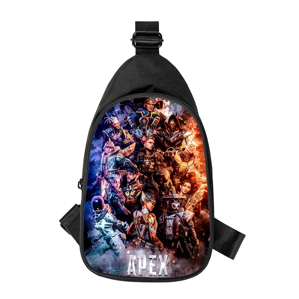 Apex legends-3D Print Bolsa de Peito Cruz para Homens e Mulheres, Bolsa de Ombro, Bolsa de Cintura, Marido, Escola, Masculino, Novo, Diagonal