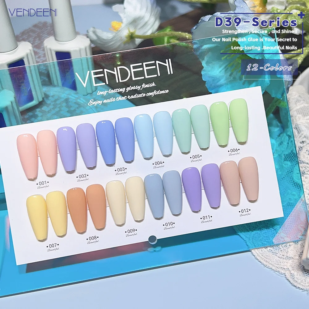 Vendeeni TPO HEMA FREE Top-Qualität, Rabattpreis, 12 Farben, Nagel-Gel-Nagellack-Set, neues Design-Nagellack-Set, 15 ml Flasche, UV-Gel-Set