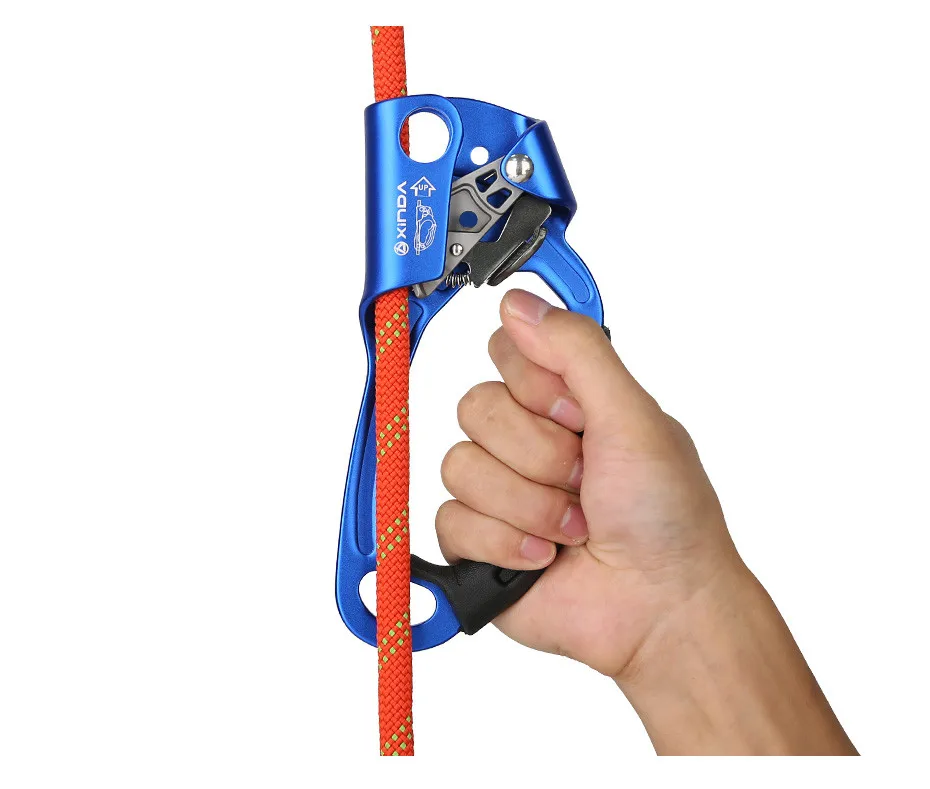 XINDA Outdoor Sports Klettern Ascend Rechts Links Hand Erfassen 8mm-13mm Seil Ascender Gerät Bergsteiger Riser Werkzeug Kits – Detail 3