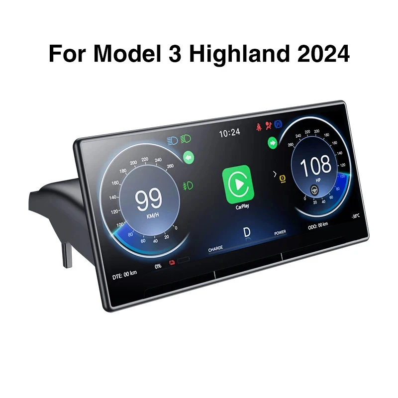 

CATRONICS for HUD with Air Outlet And the Fit Model 3 Y 2016-2024 3 Highland Carplay and Android AUTO Dashboard