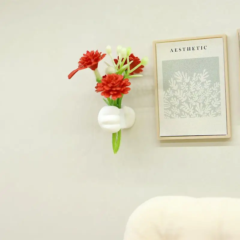 

2 шт. 1:12 кукольный домик миниатюрные ручные цветы-цветочные модели с стеблом, настенный декор для миниатюрных садовых дисплеев и помещения