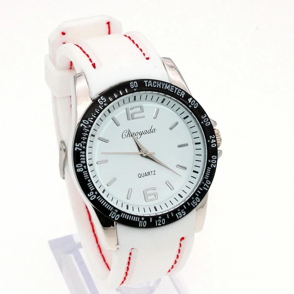 남녀공용 실리콘 스트랩 시계, 캔디 젤리 밴드 컬러, 스포츠 쿼츠 손목시계, C3, 신상 패션